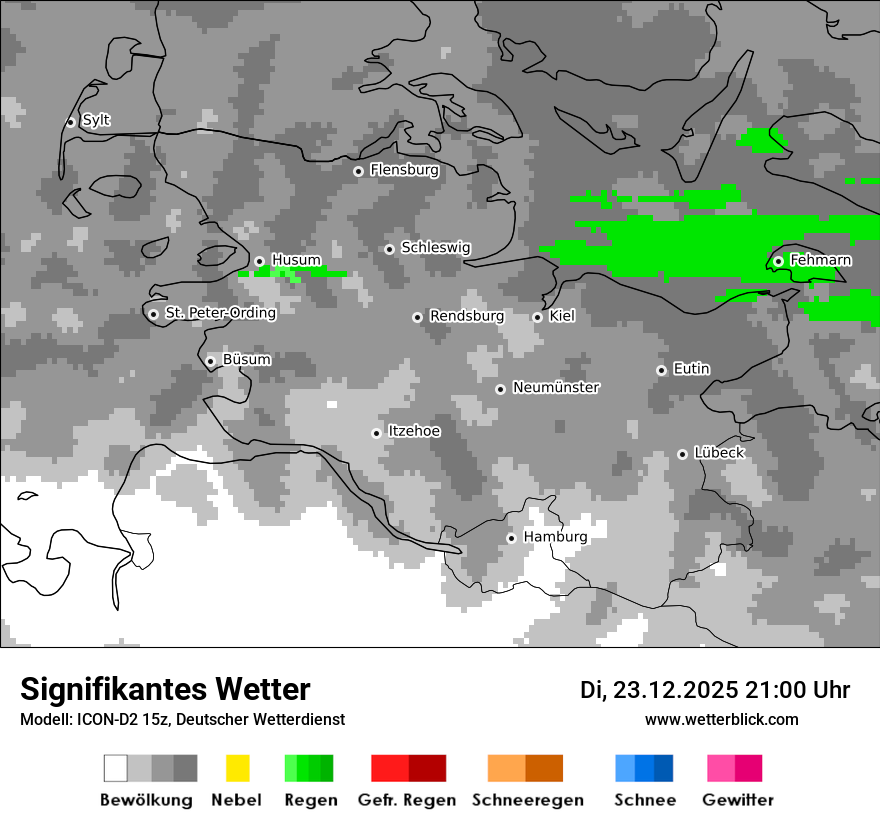 Modellkarten Signifikantes Wetter