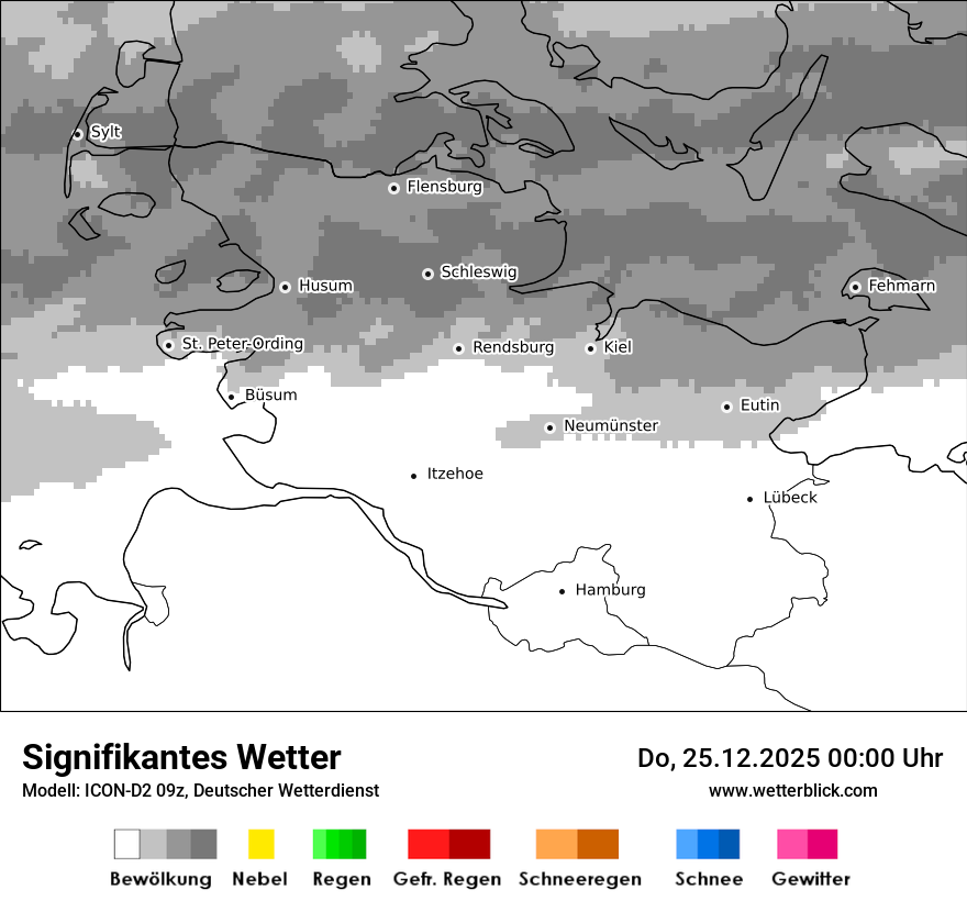 Modellkarten Signifikantes Wetter