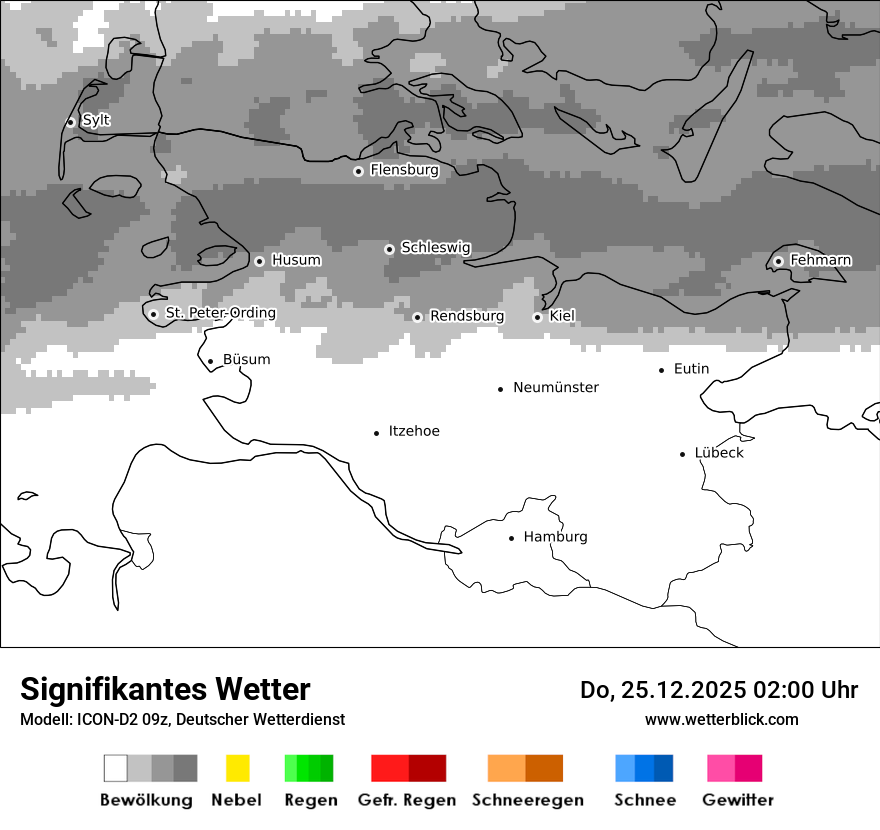 Modellkarten Signifikantes Wetter