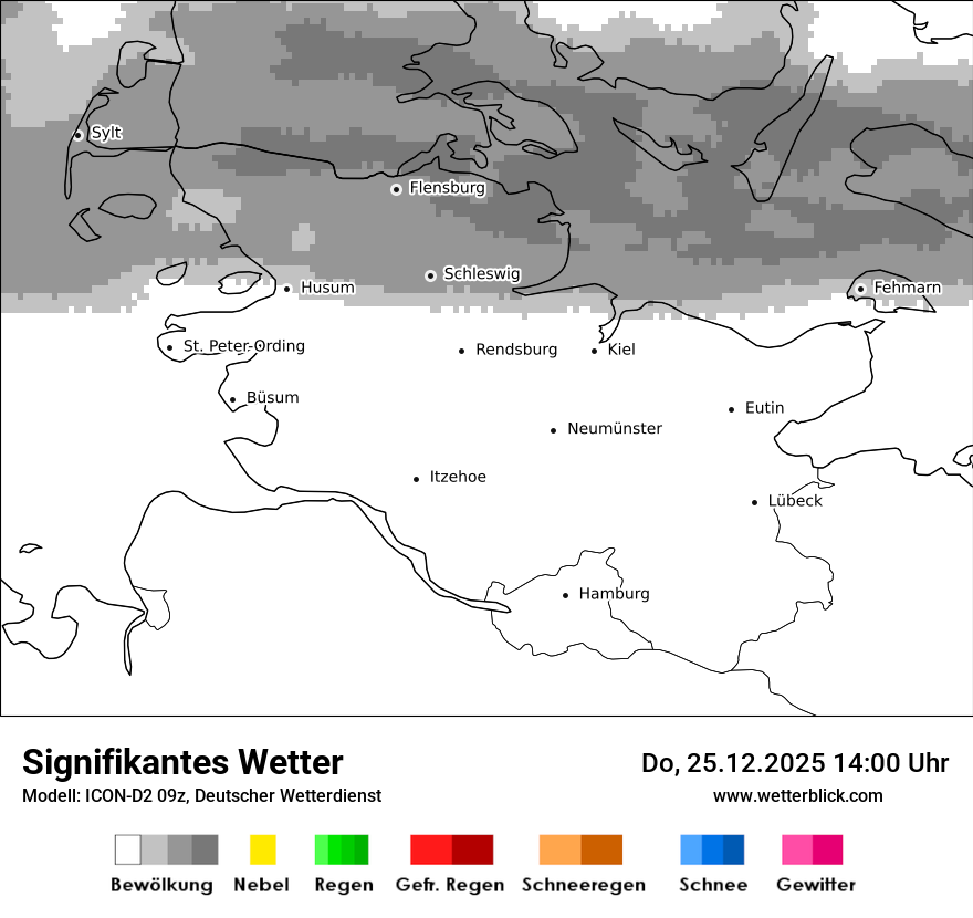Modellkarten Signifikantes Wetter