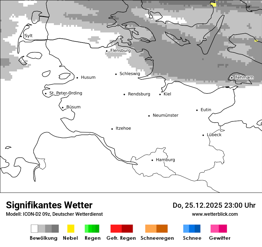Modellkarten Signifikantes Wetter