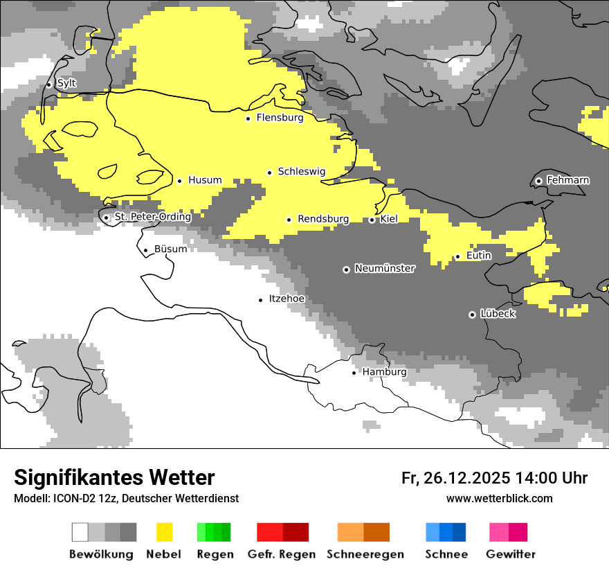 Modellkarten Signifikantes Wetter