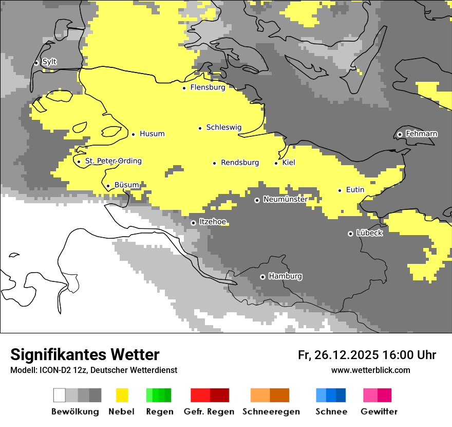 Modellkarten Signifikantes Wetter
