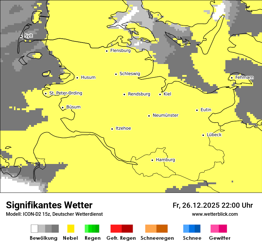 Modellkarten Signifikantes Wetter