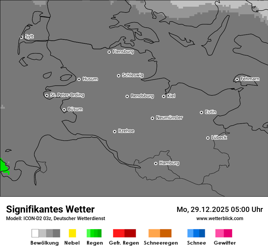 Modellkarten Signifikantes Wetter