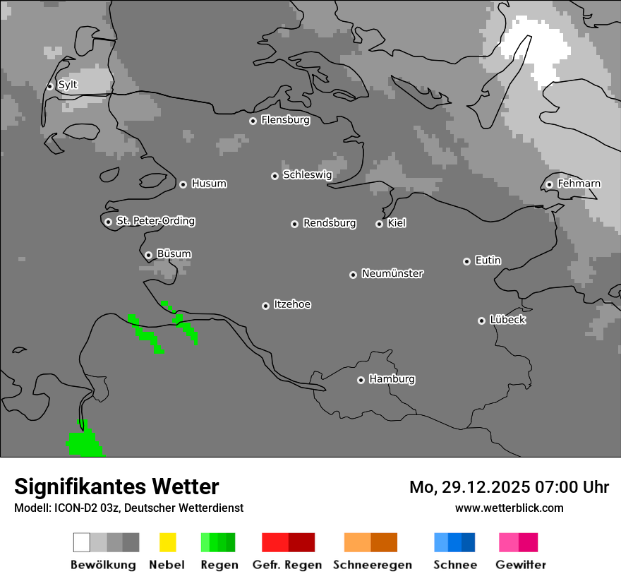 Modellkarten Signifikantes Wetter