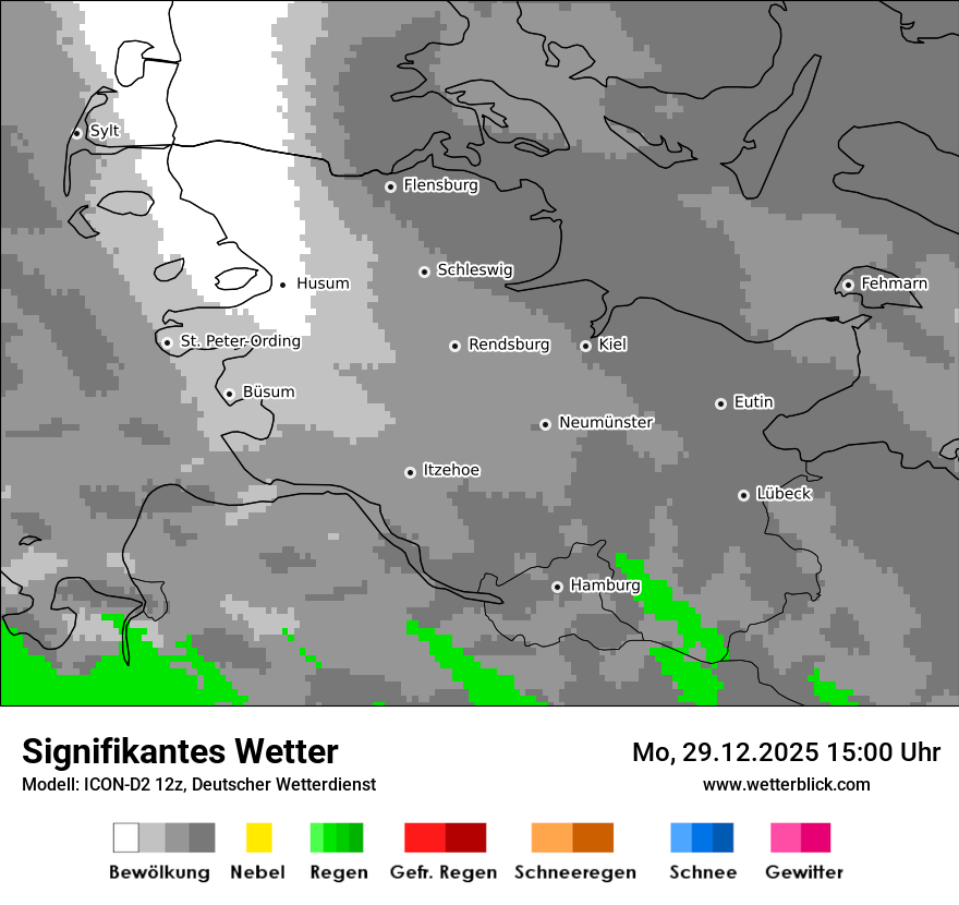Modellkarten Signifikantes Wetter