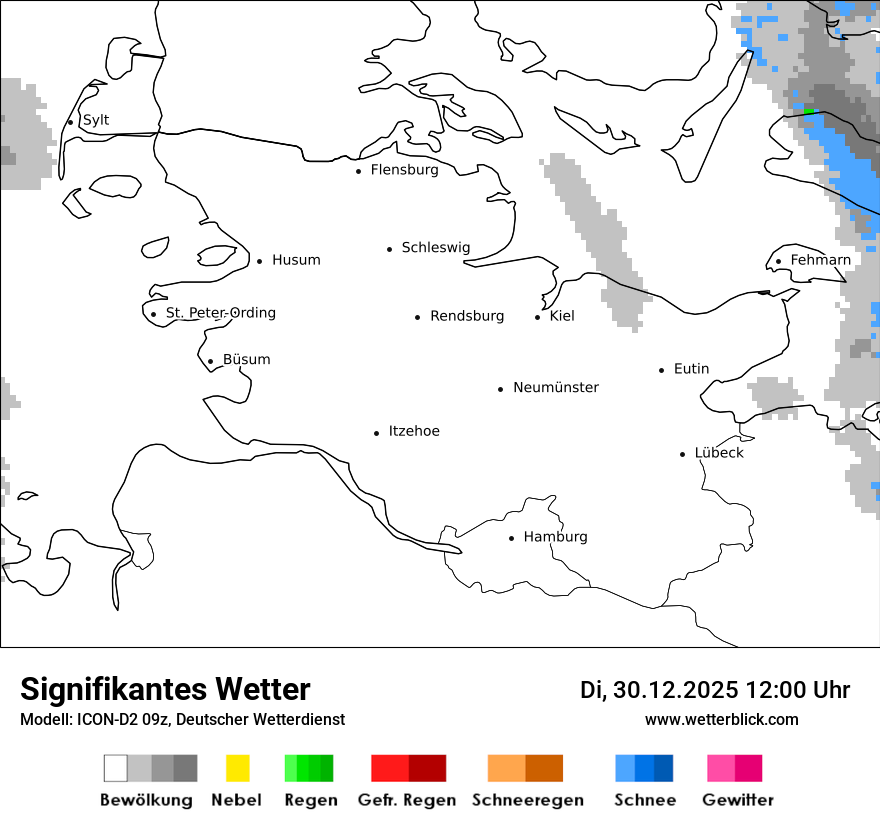Modellkarten Signifikantes Wetter