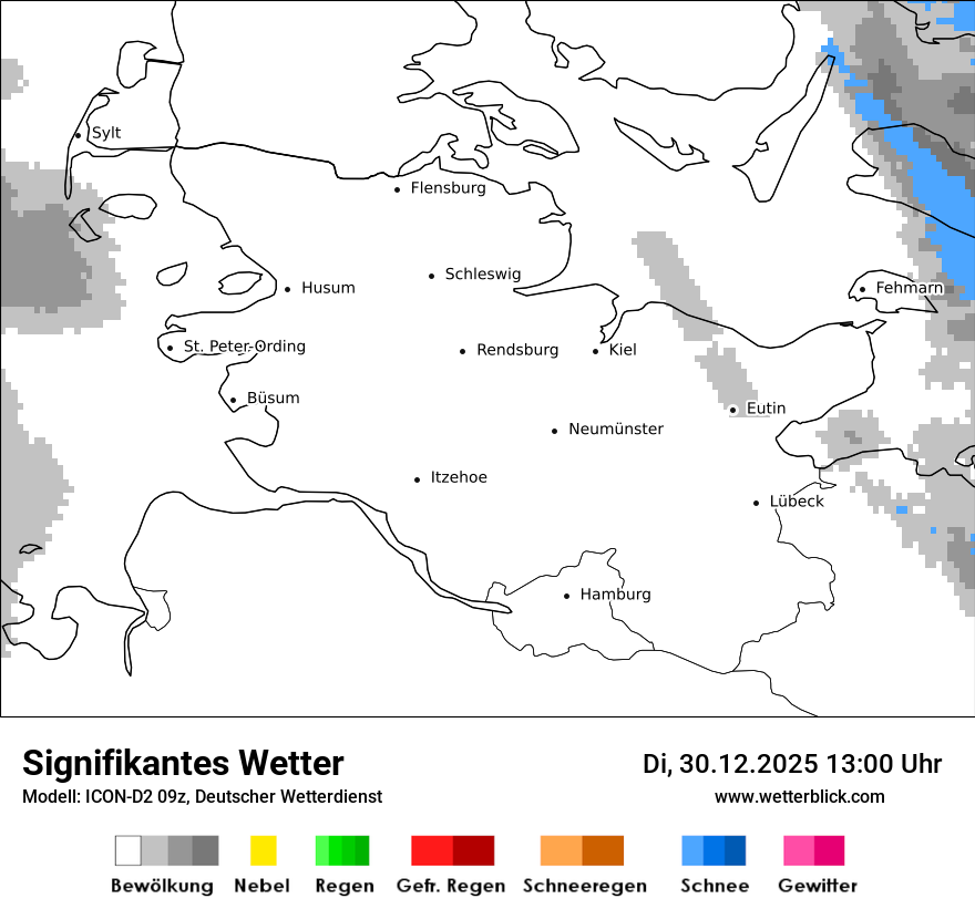 Modellkarten Signifikantes Wetter