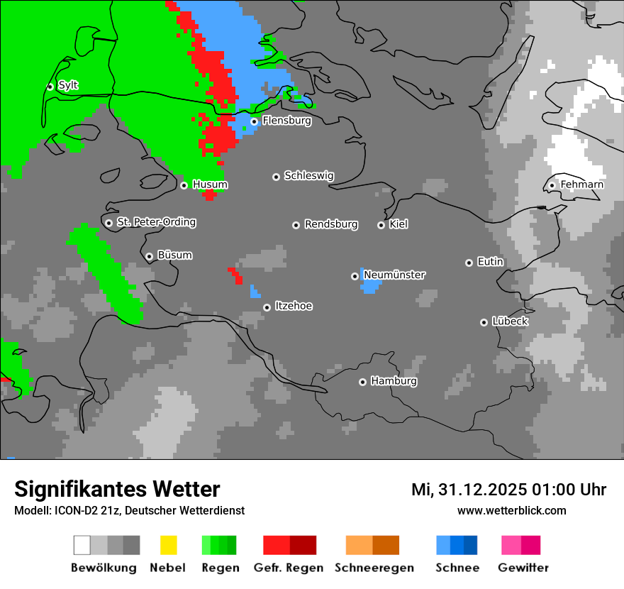 Modellkarten Signifikantes Wetter