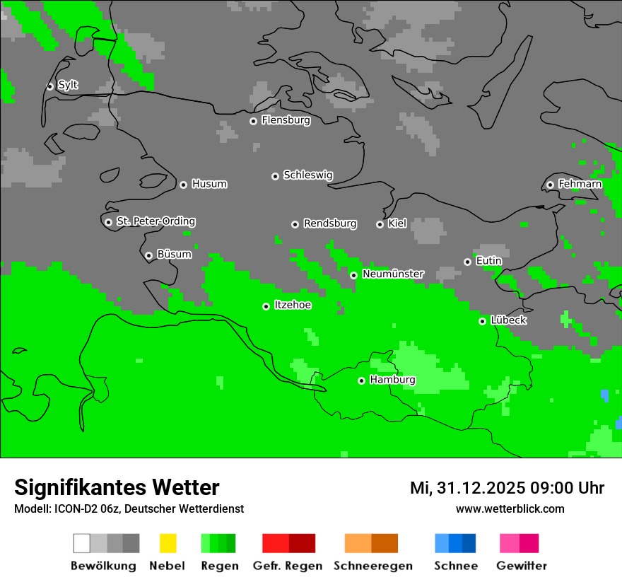 Modellkarten Signifikantes Wetter