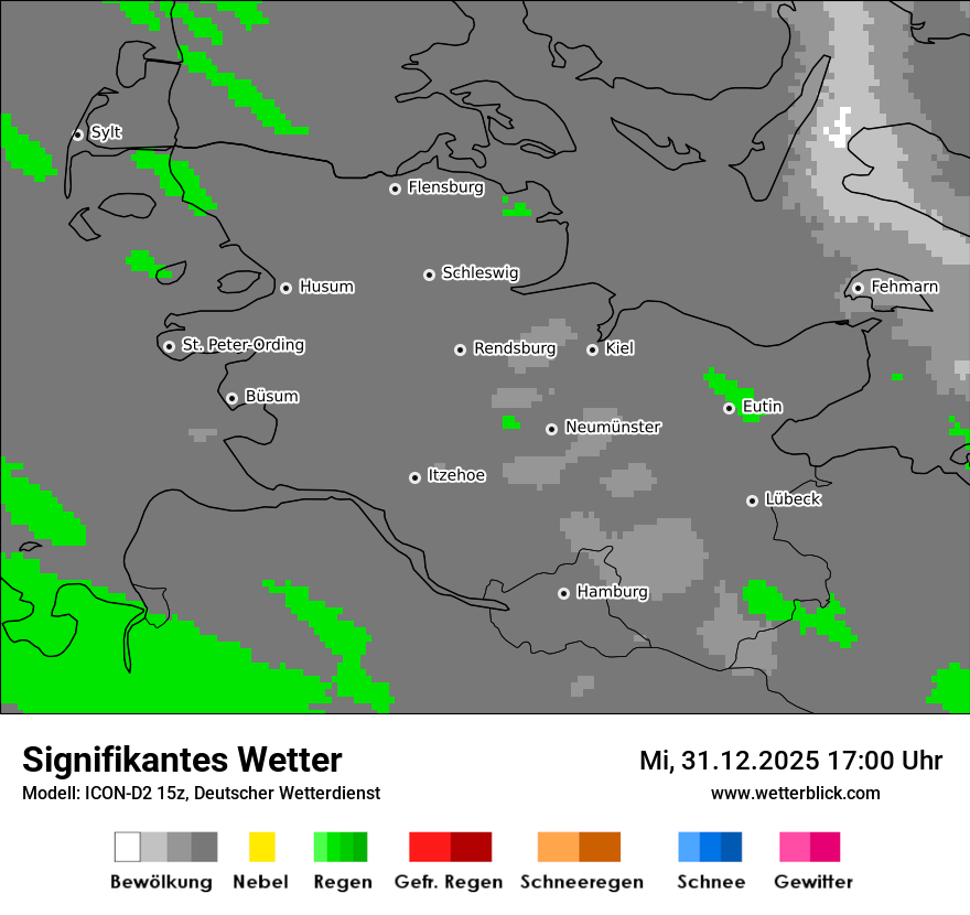 Modellkarten Signifikantes Wetter