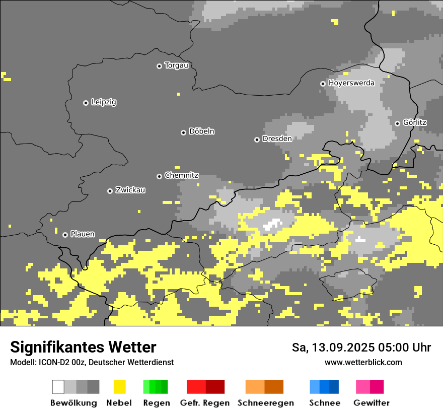 Modellkarten Signifikantes Wetter