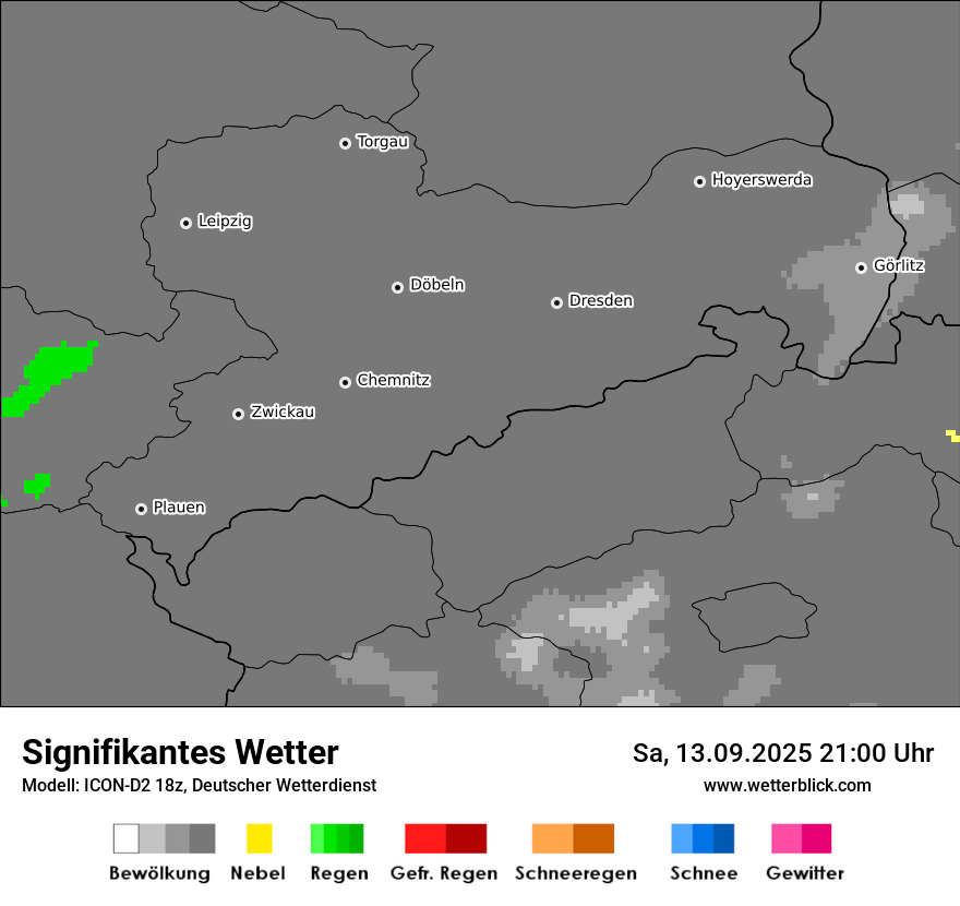 Modellkarten Signifikantes Wetter