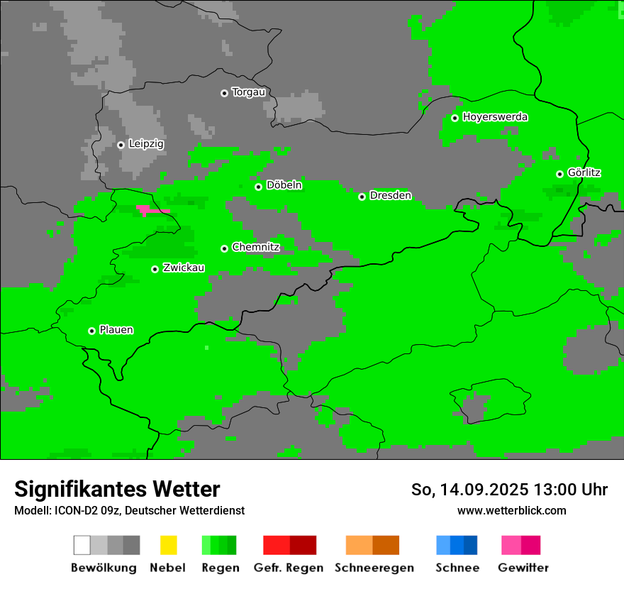 Modellkarten Signifikantes Wetter