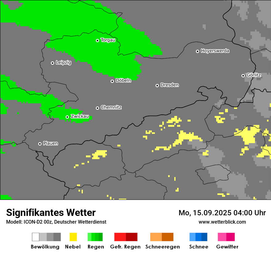 Modellkarten Signifikantes Wetter