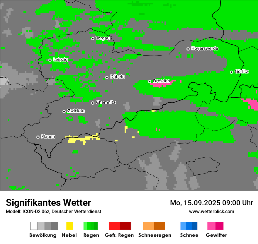 Modellkarten Signifikantes Wetter