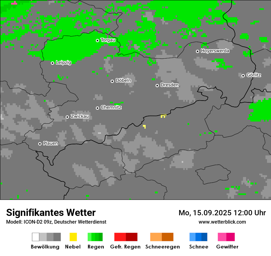 Modellkarten Signifikantes Wetter