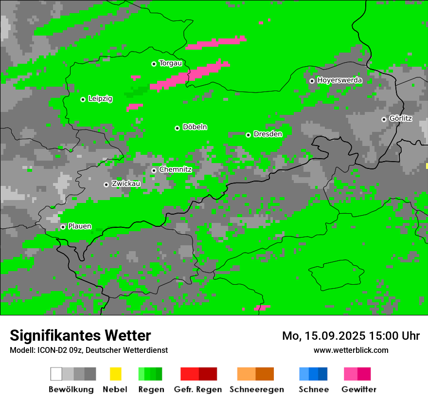 Modellkarten Signifikantes Wetter