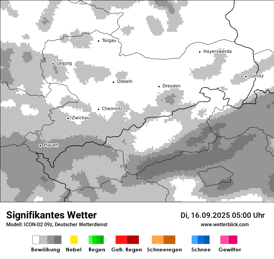 Modellkarten Signifikantes Wetter