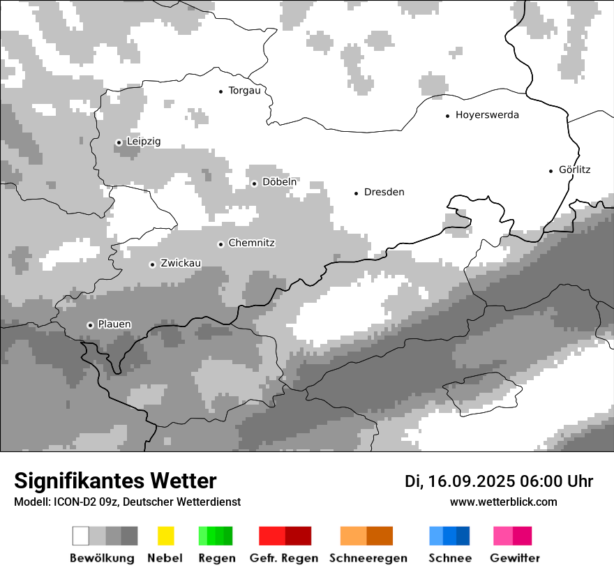 Modellkarten Signifikantes Wetter