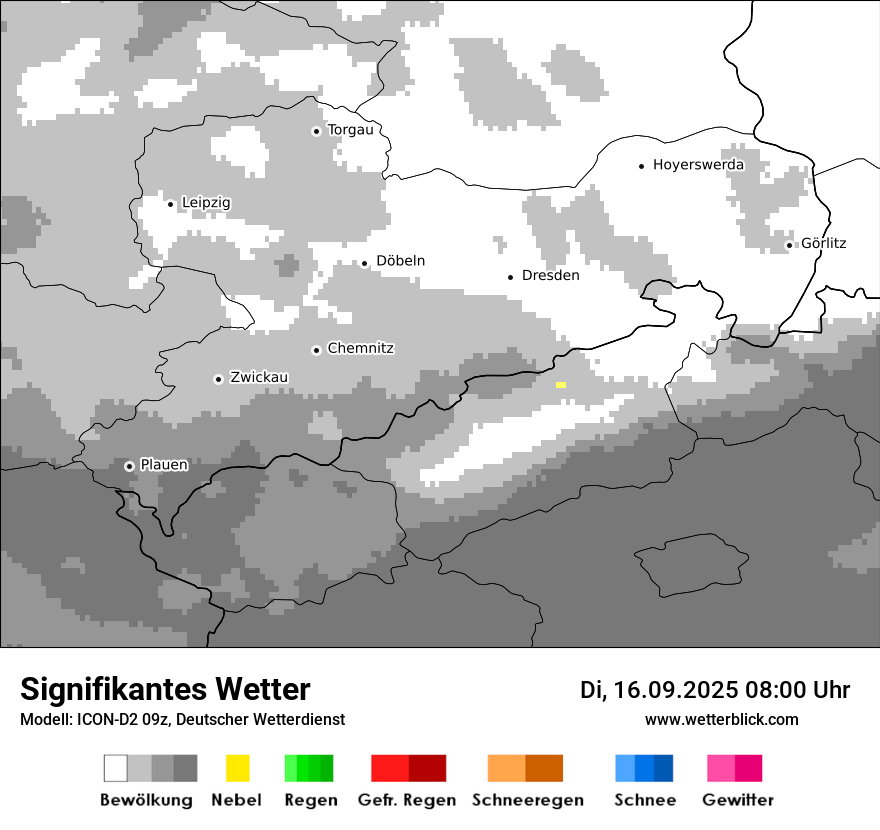 Modellkarten Signifikantes Wetter