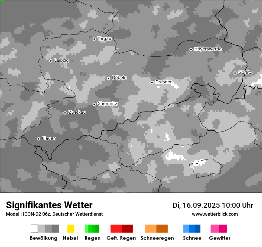 Modellkarten Signifikantes Wetter