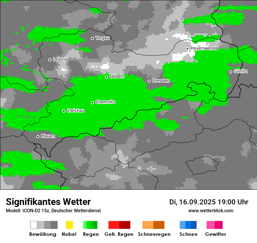 Modellkarten Signifikantes Wetter