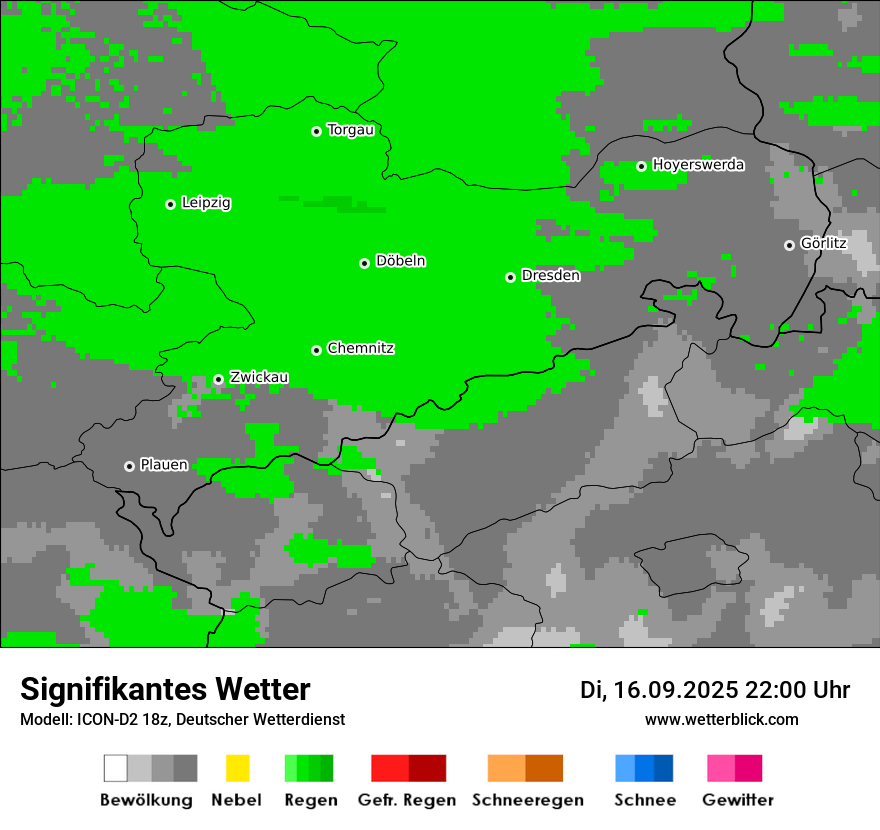 Modellkarten Signifikantes Wetter