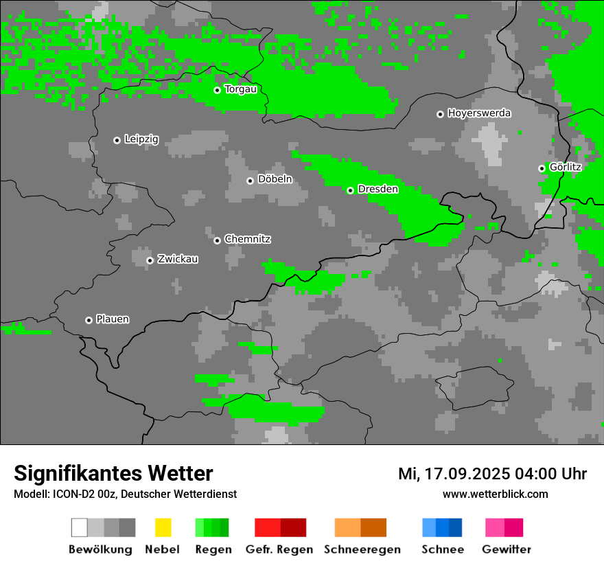 Modellkarten Signifikantes Wetter