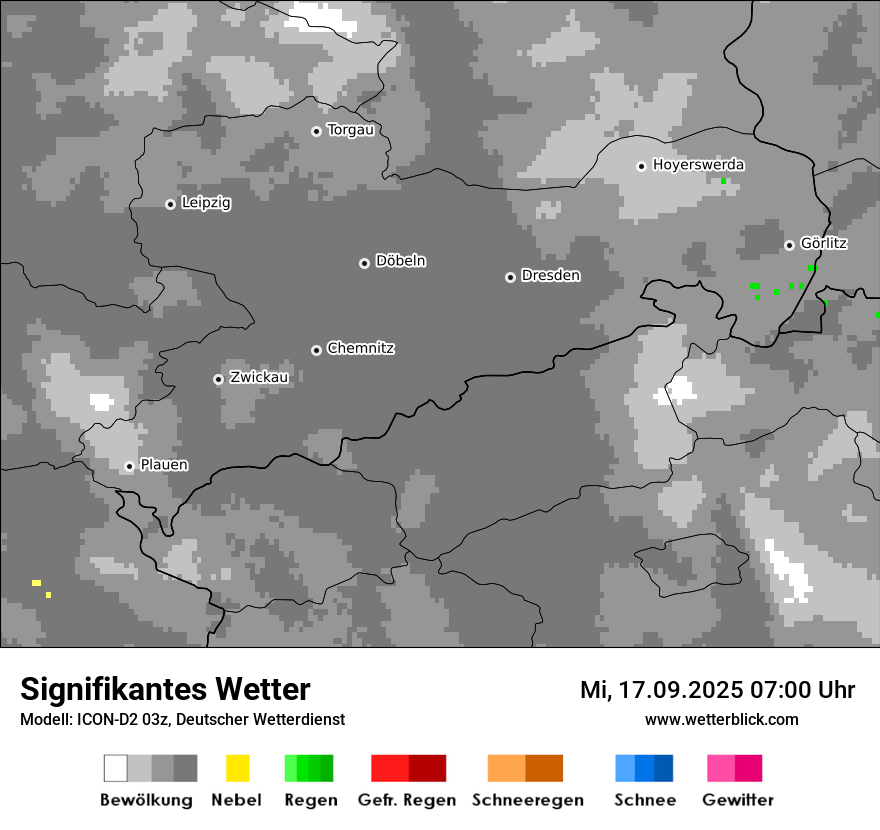 Modellkarten Signifikantes Wetter