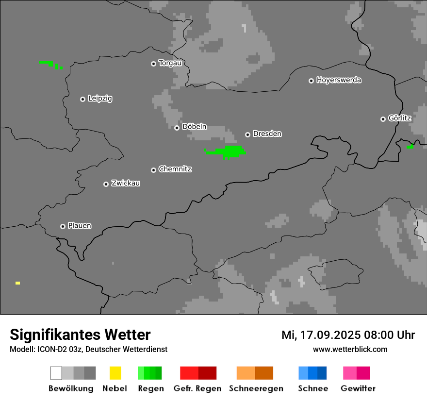 Modellkarten Signifikantes Wetter