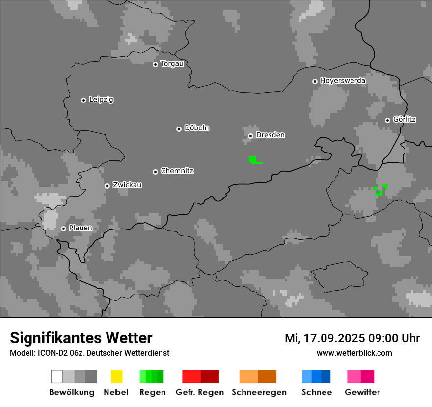 Modellkarten Signifikantes Wetter