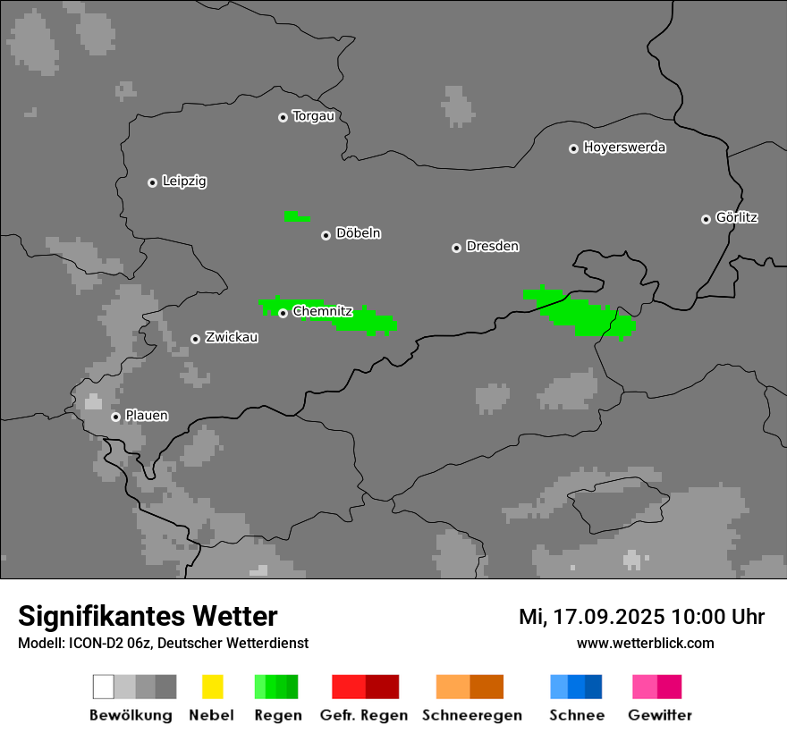 Modellkarten Signifikantes Wetter
