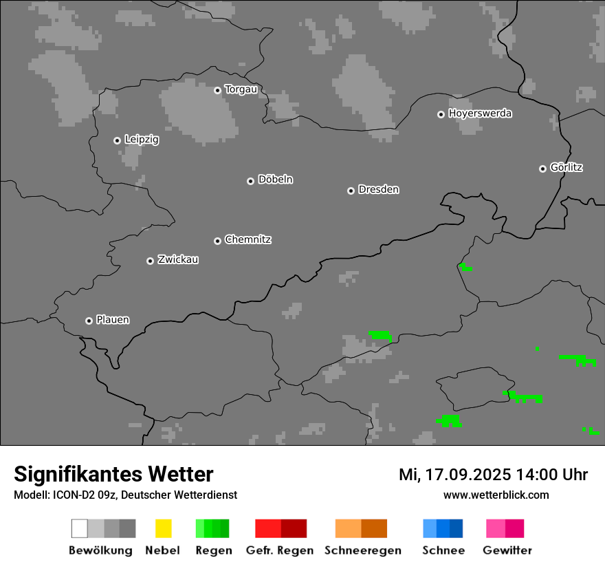 Modellkarten Signifikantes Wetter