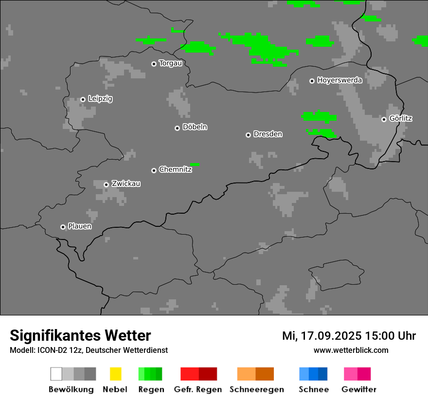 Modellkarten Signifikantes Wetter