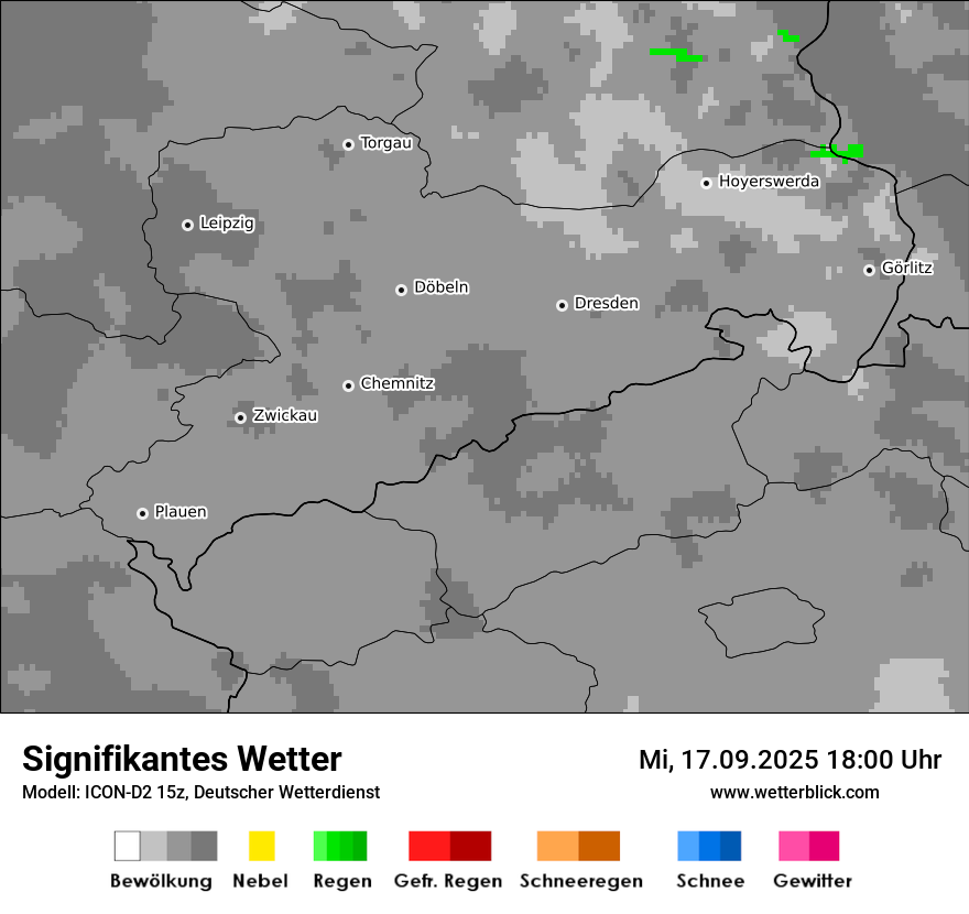 Modellkarten Signifikantes Wetter