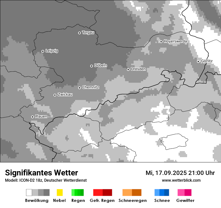 Modellkarten Signifikantes Wetter