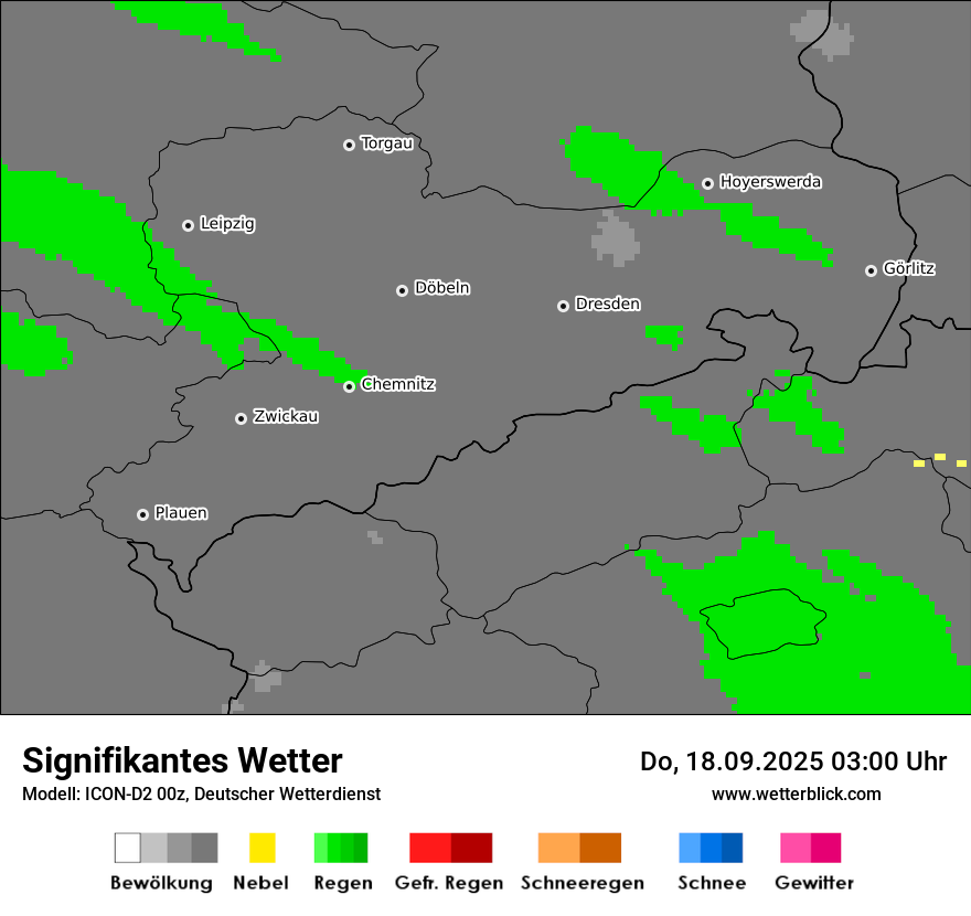 Modellkarten Signifikantes Wetter
