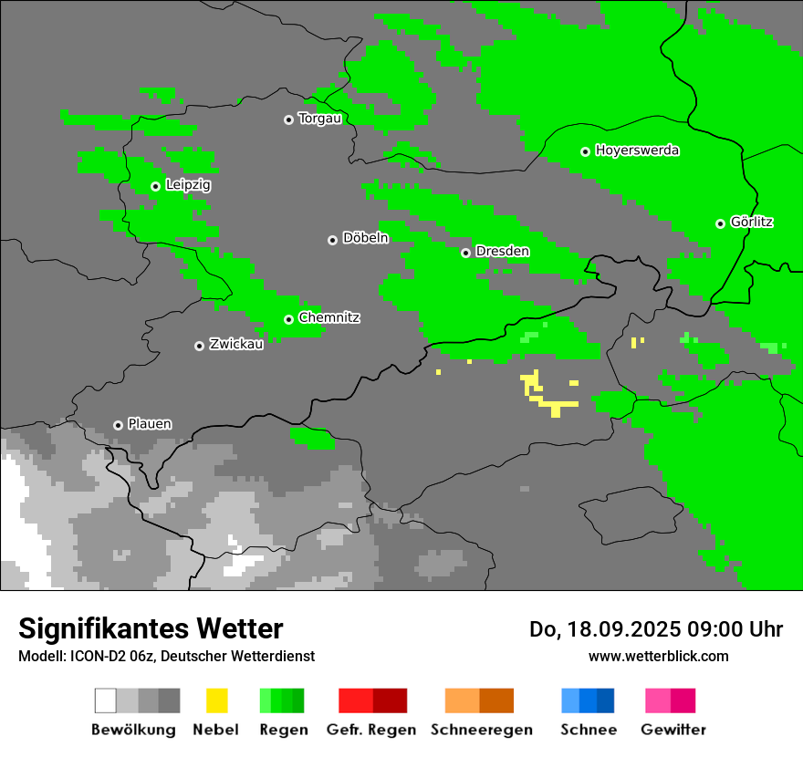 Modellkarten Signifikantes Wetter
