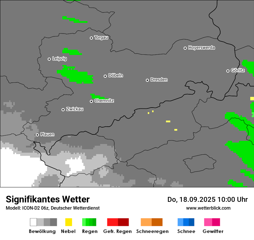 Modellkarten Signifikantes Wetter