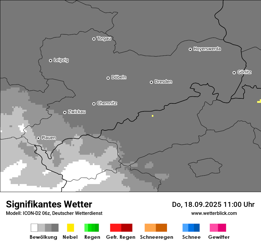 Modellkarten Signifikantes Wetter
