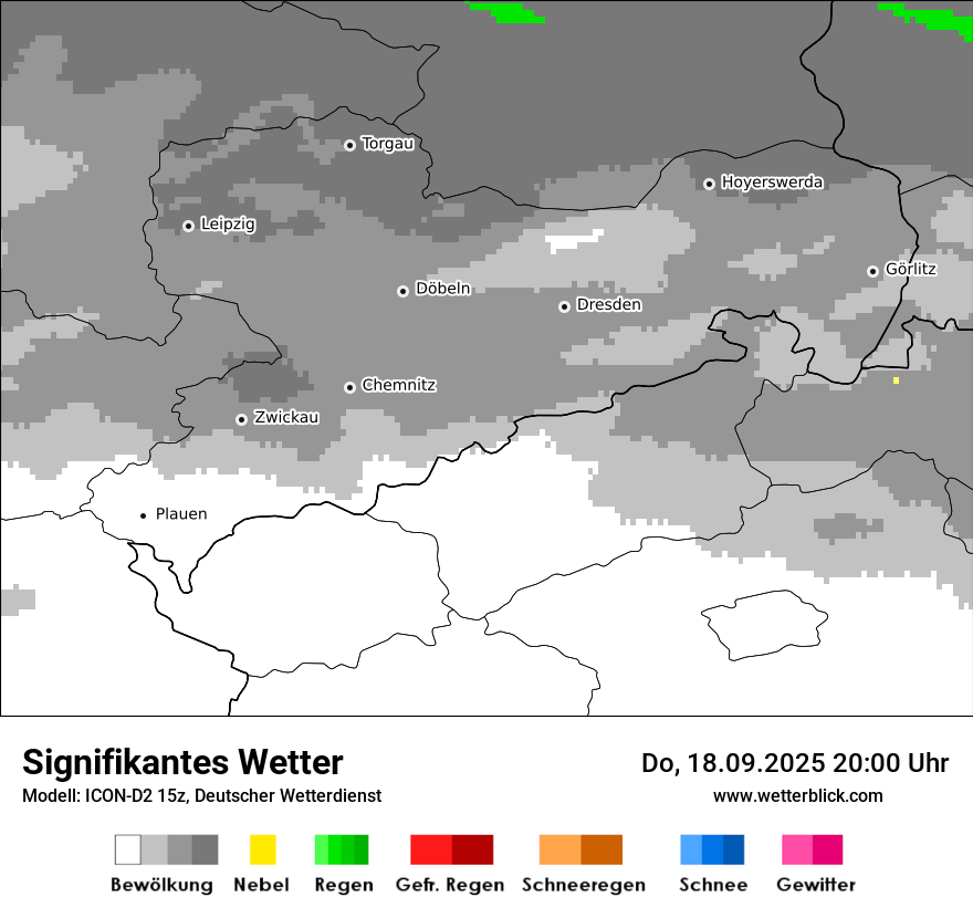 Modellkarten Signifikantes Wetter