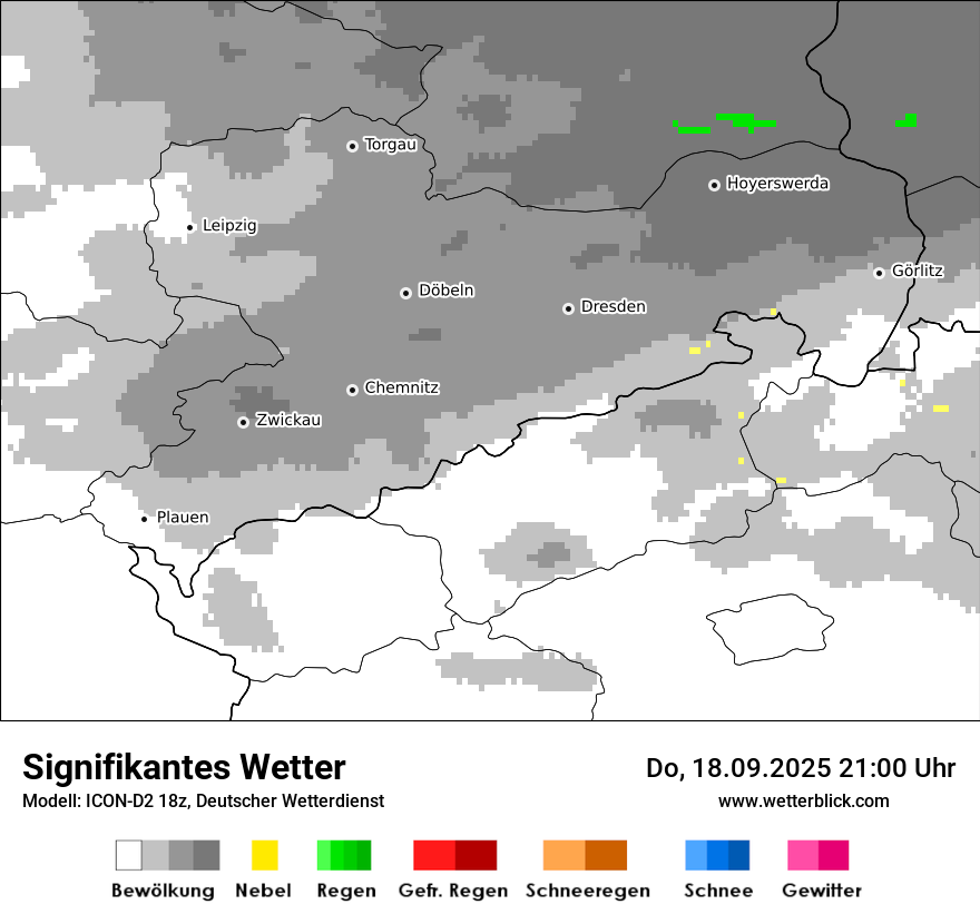 Modellkarten Signifikantes Wetter