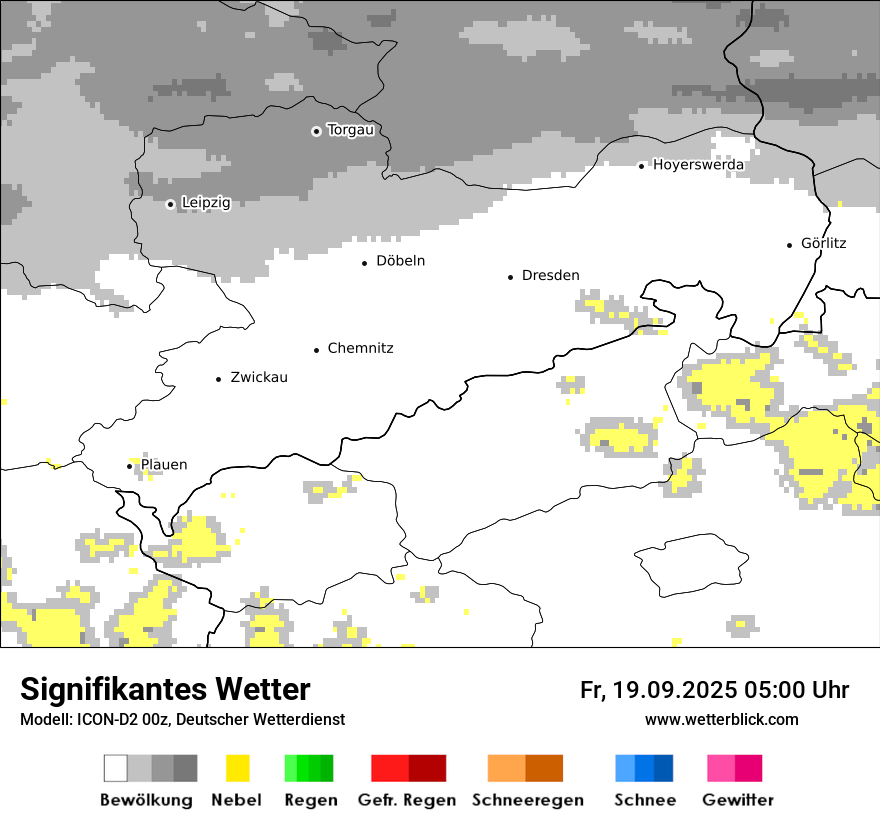Modellkarten Signifikantes Wetter