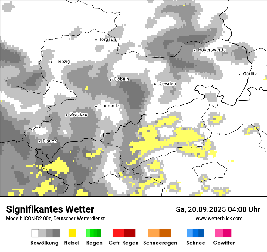 Modellkarten Signifikantes Wetter