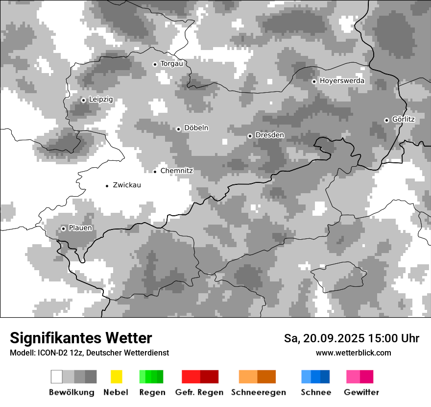 Modellkarten Signifikantes Wetter