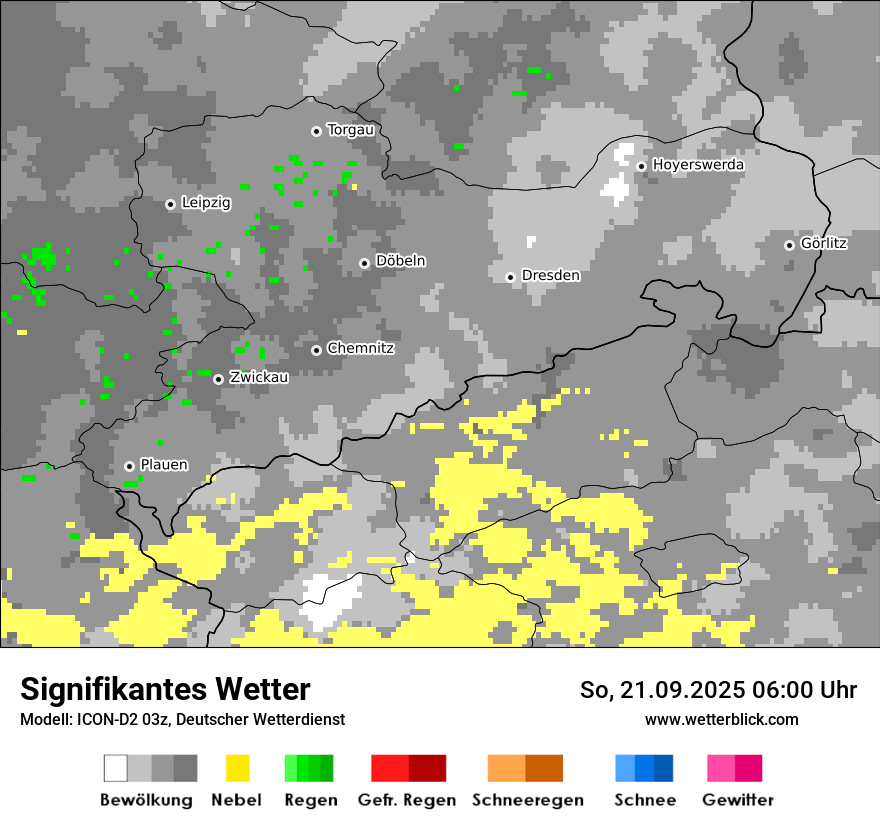 Modellkarten Signifikantes Wetter