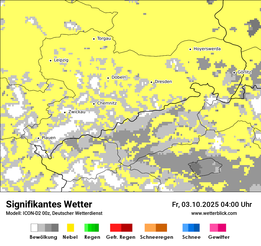 Modellkarten Signifikantes Wetter