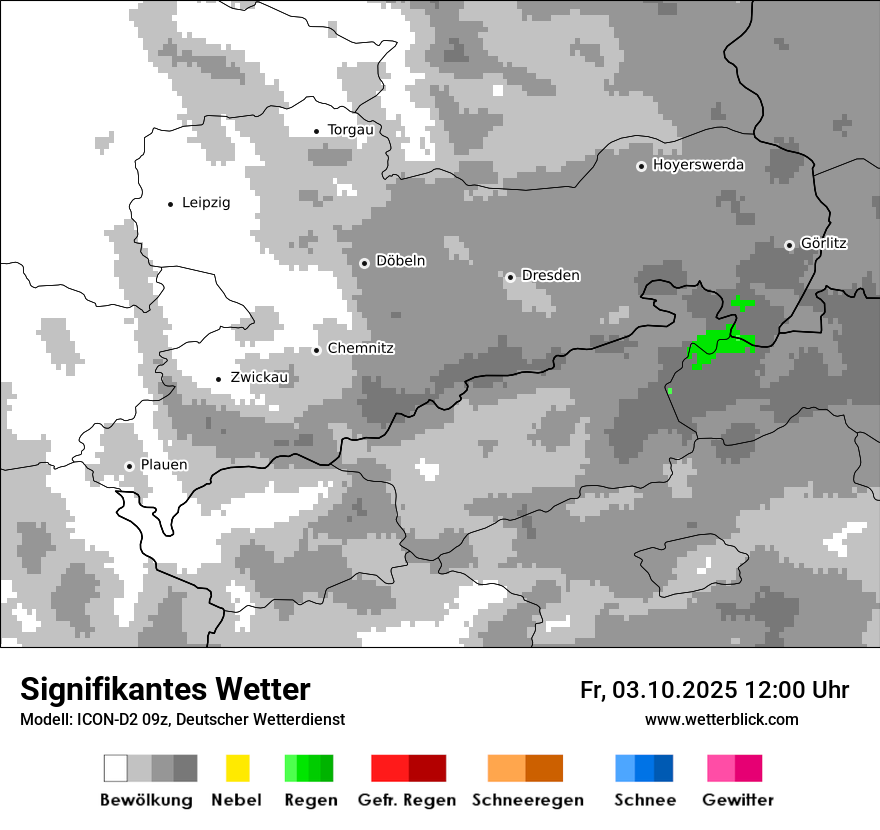 Modellkarten Signifikantes Wetter
